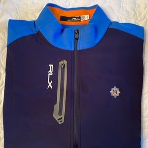 Ralph Lauren RLX Golf Paneled Stretch Terry Blue Vest Size XL